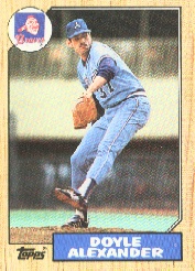 1987 Topps Baseball Cards      686     Doyle Alexander